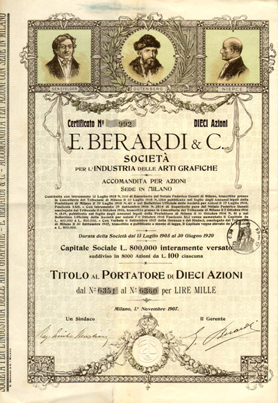 E. Berardi & C. - Società per l'Industria delle Arti Grafiche