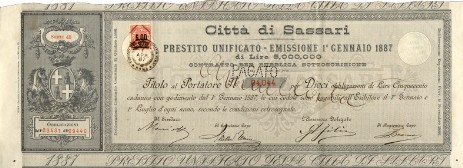 Città di Sassari - Prestito Unificato 5% 