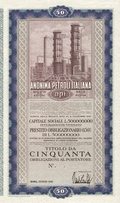 6,50% Anonima Petroli Italiana - API