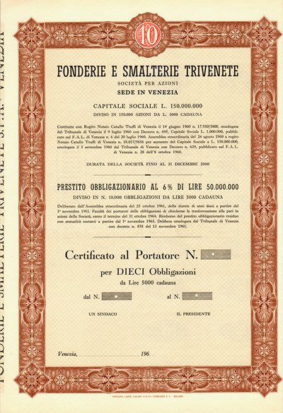 Fonderie e Smalterie Trivenete Fonderie e Smalterie Trivenete