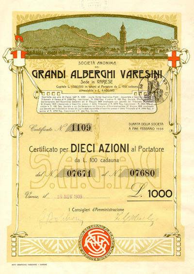 S. A. dei Grandi Alberghi Varesini S. A. dei Grandi Alberghi Varesini