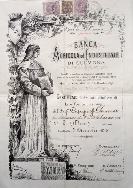 Banca Agricola ed Industriale di Sulmona