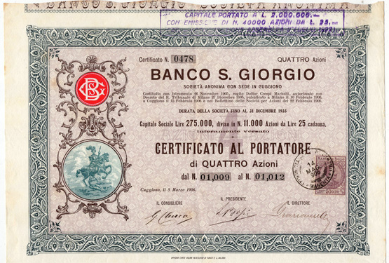 Banco S. Giorgio 