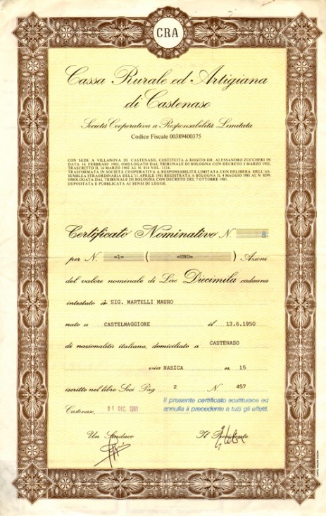 Cassa Rurale ed Artigiana di Castenaso Cassa Rurale ed Artigiana di Castenaso