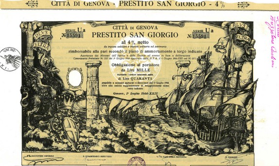 Città di Genova - Prestito San Giorgio Città di Genova - Prestito San Giorgio