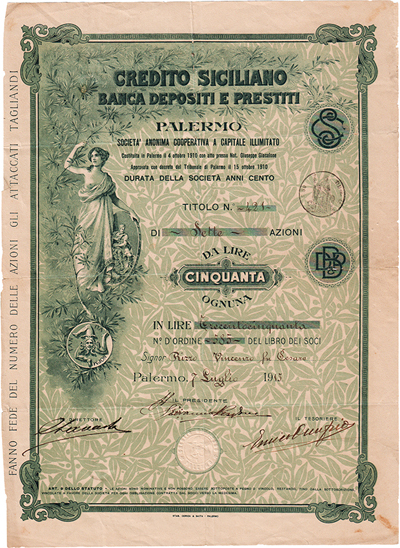 Credito Siciliano - Banca Depositi e Prestiti Credito Siciliano - Banca Depositi e Prestiti