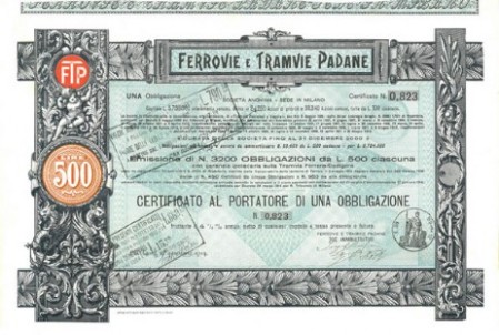 4½% Ferrovie e Tramvie Padane - FTP 4½% Ferrovie e Tramvie Padane - FTP