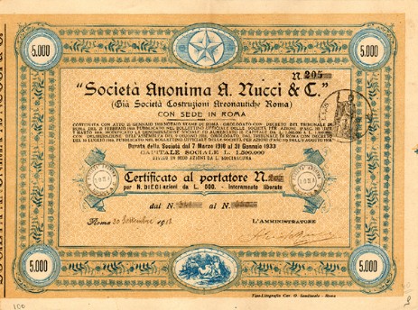 Società Anonima A. Nucci e C. Società Anonima A. Nucci e C.