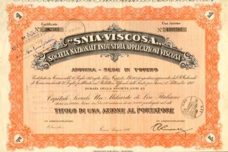 Snia - Viscosa Snia - Viscosa
