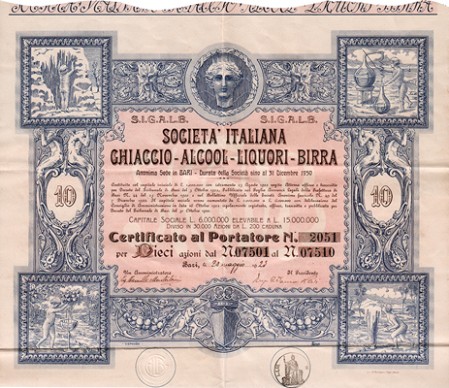 Società Italiana Ghiaccio - Alcool - Liquori - Birra - S.I.G.A.L.B.