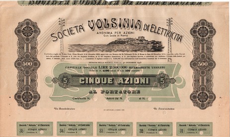 Società Volsinia di Elettricità - SVE Società Volsinia di Elettricità - SVE