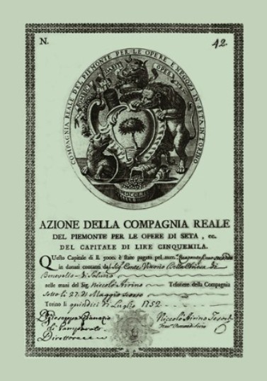 Compagnia Reale del Piemonte per le Opere di Seta Compagnia Reale del Piemonte per le Opere di Seta