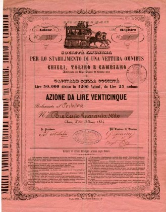 Soc. Anonima per lo Stabilimento di una Vettura Omnibus Soc. Anonima per lo Stabilimento di una Vettura Omnibus