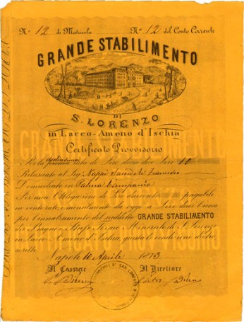 12% Grande Stabilimento di S. Lorenzo in Lacco - Ameno d'Ischia 12% Grande Stabilimento di S. Lorenzo in Lacco - Ameno d'Ischia