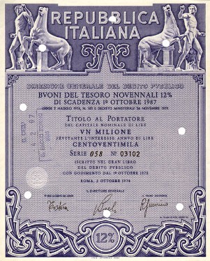 Buoni del Tesoro Novennali 12% Buoni del Tesoro Novennali 12%
