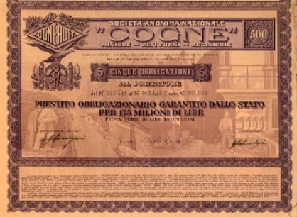 6,50% Società Anonima Nazionale "Cogne" 6,50% Società Anonima Nazionale "Cogne"