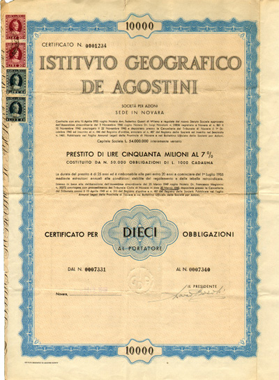 7% Istituto Geografico De Agostini 