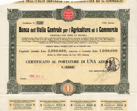 Banca dell'Italia Centrale per l'Agricoltura ed il Commercio Banca dell'Italia Centrale