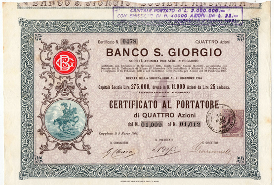 Banco S. Giorgio Banco S. Giorgio