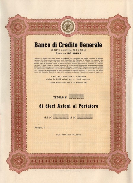 Banca di Credito Generale Banca di Credito Generale