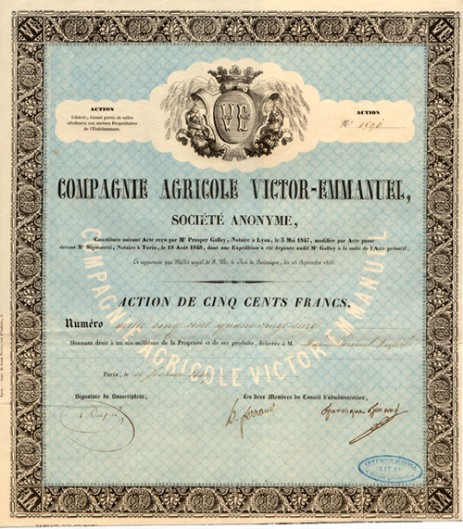 Compagnie Agricole Victor - Emmanuel 