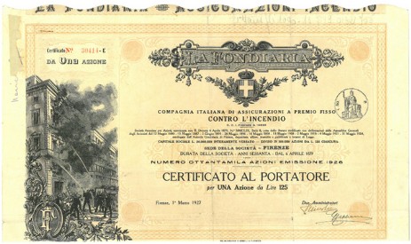 La Fondiaria - Compagnia Italiana d’Assicurazioni a premio La Fondiaria - Compagnia Italiana d’Assicurazioni a premio