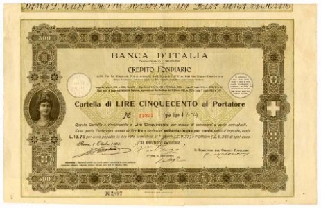 Banca d' Italia Credito Fondiario